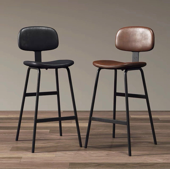 Modern Leather Bar Stool
