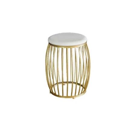 Gold Accent Casual Dining Stool