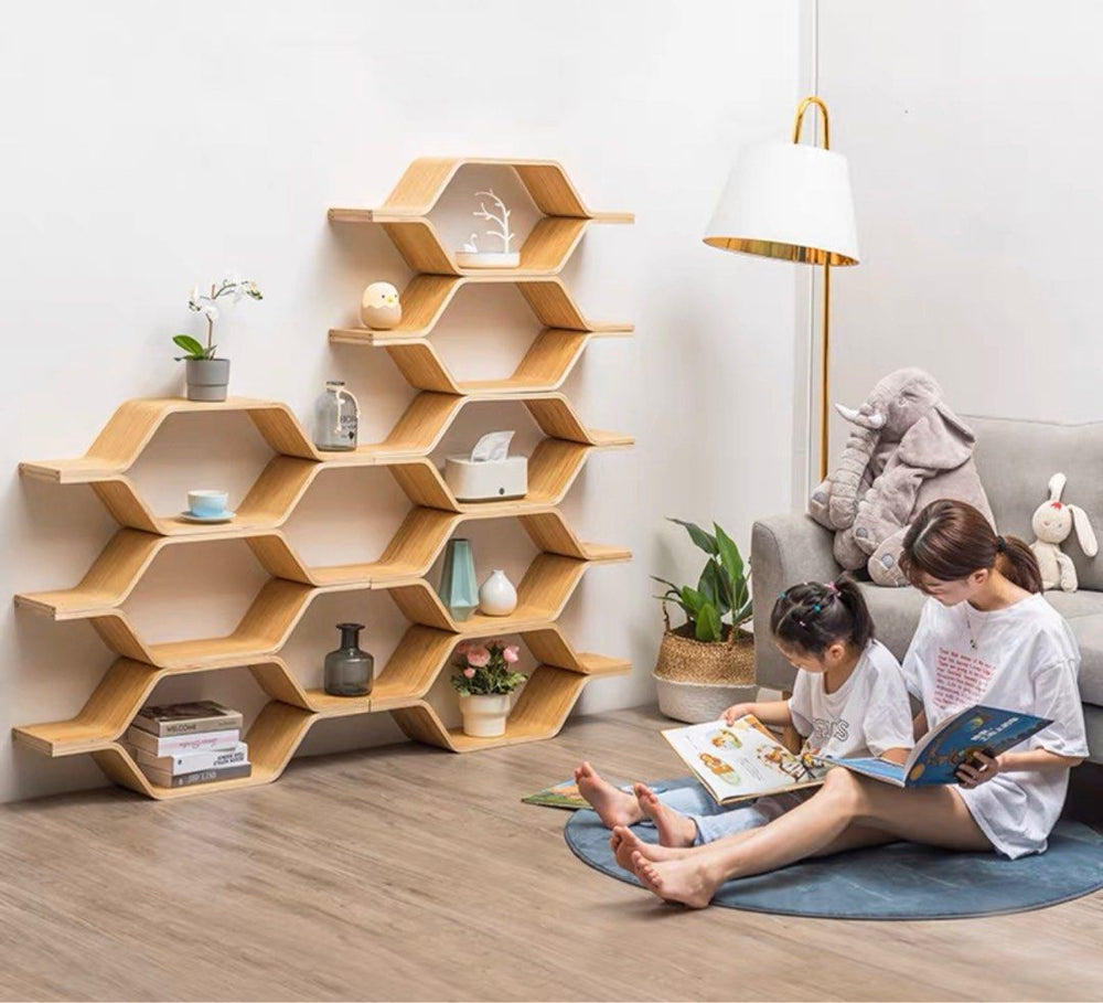 Modern Honeycomb Shelves