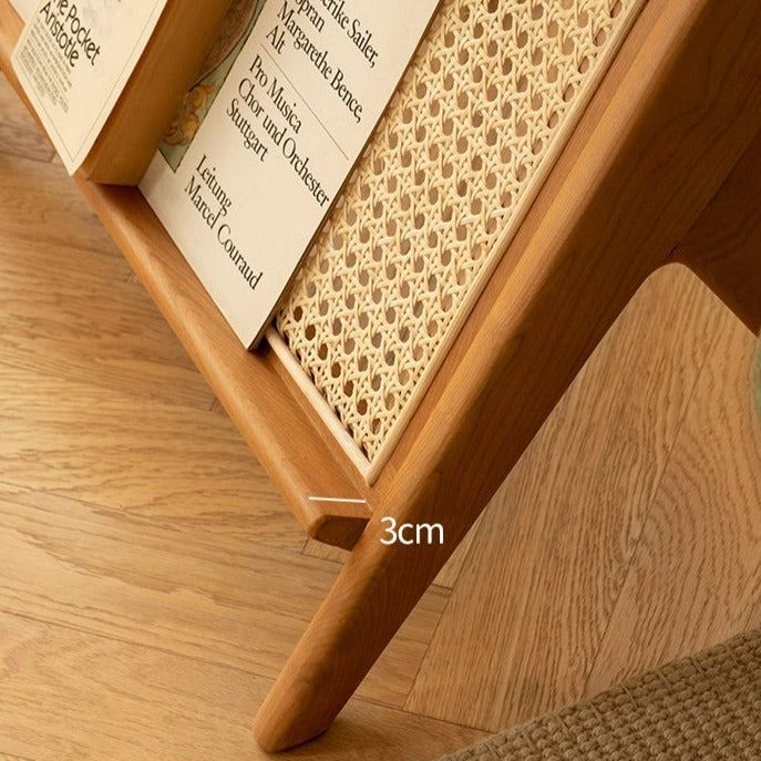 Modern Solid Wood End Table Lamp Stand