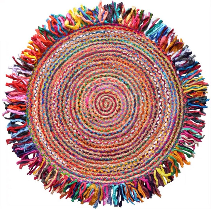 Handmade Braided Hemp Rug