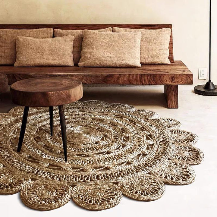 Handmade Braided Hemp Rug