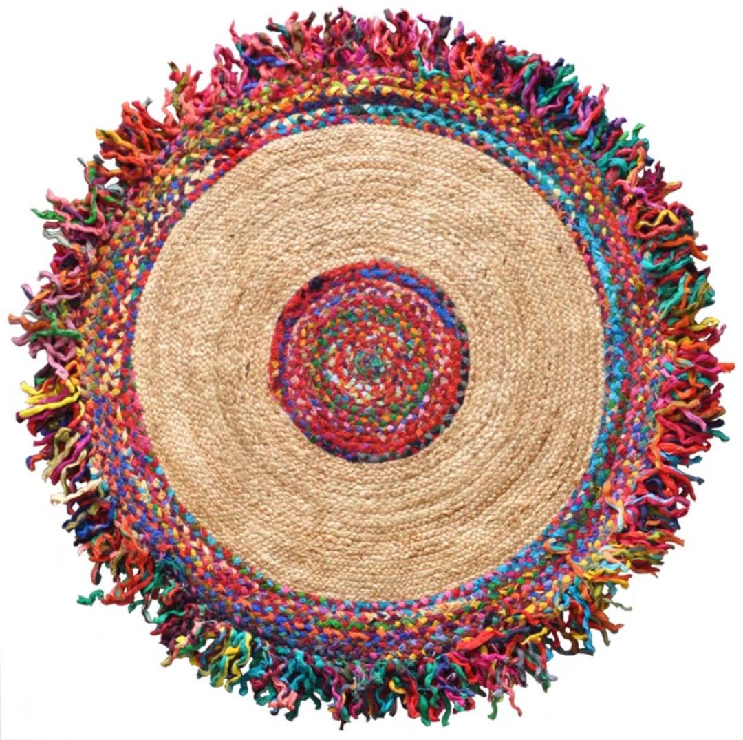 Handmade Braided Hemp Rug