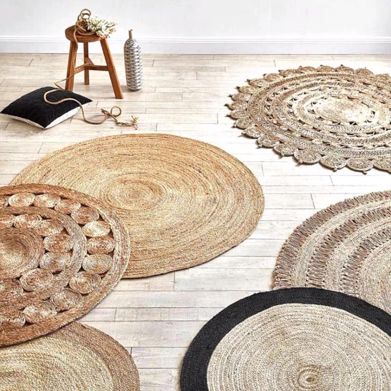 Handmade Braided Hemp Rug