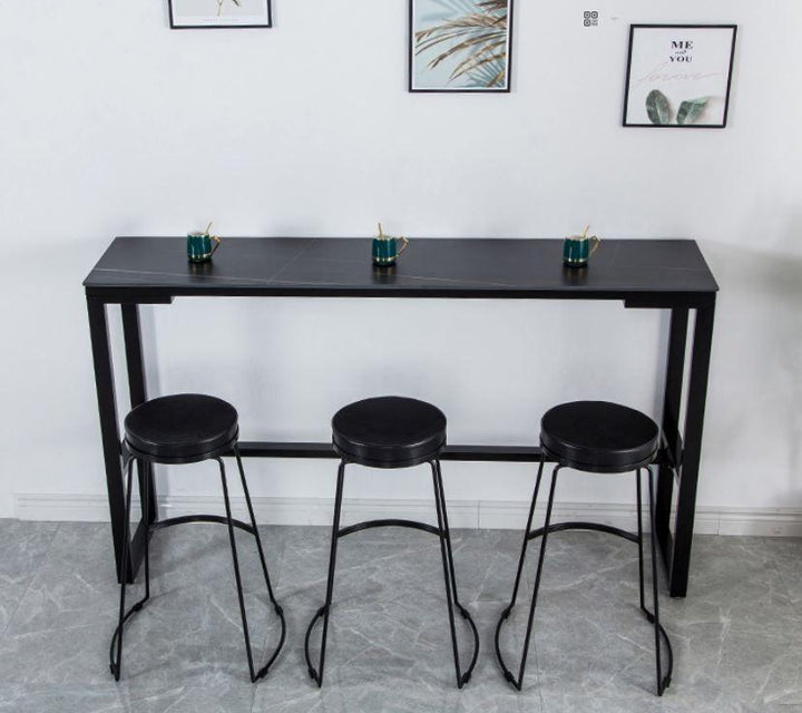 Modern Marble Slate Bar Table & Stool