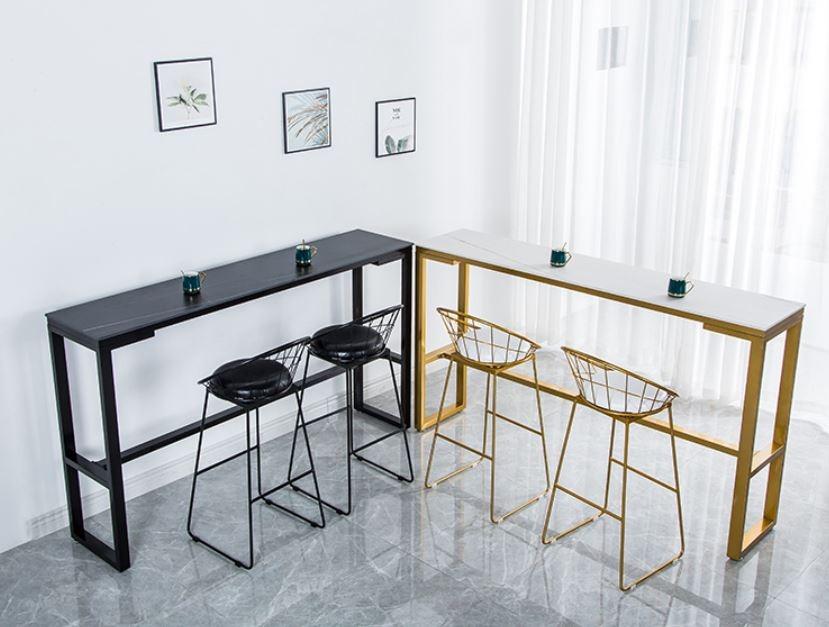 Modern Marble Slate Bar Table & Stool