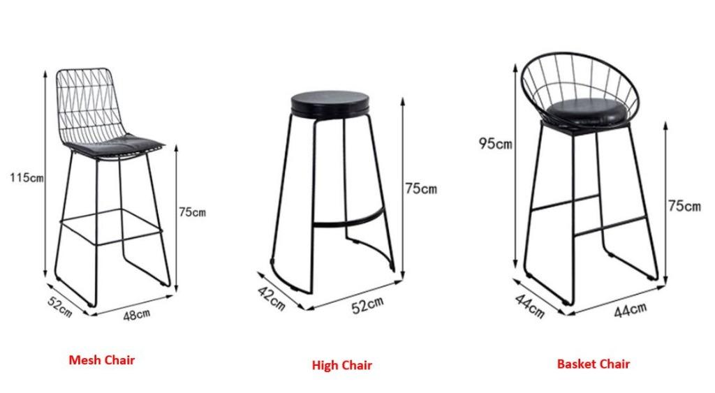 Modern Marble Slate Bar Table & Stool