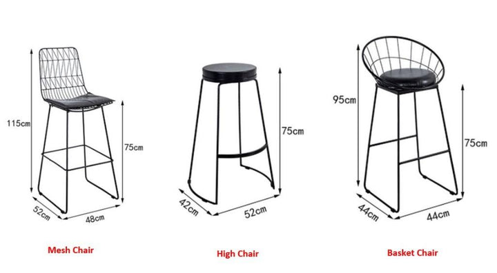 Modern Marble Slate Bar Table & Stool