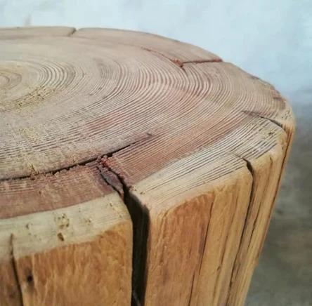 Solid Wood Slab Stool