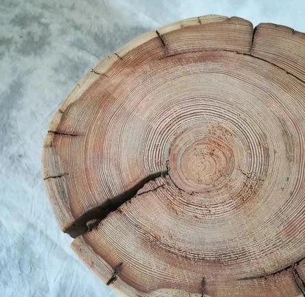 Solid Wood Slab Stool