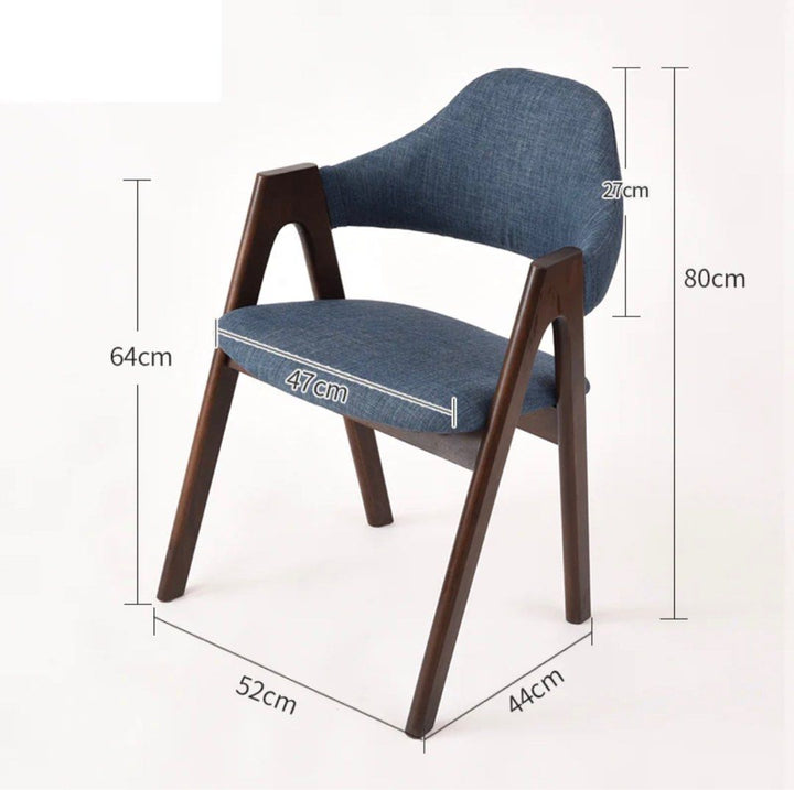 Solid Wood Backrest Dining Chairs