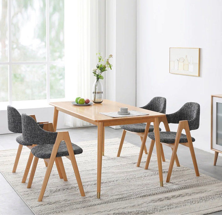 Solid Wood Backrest Dining Chairs