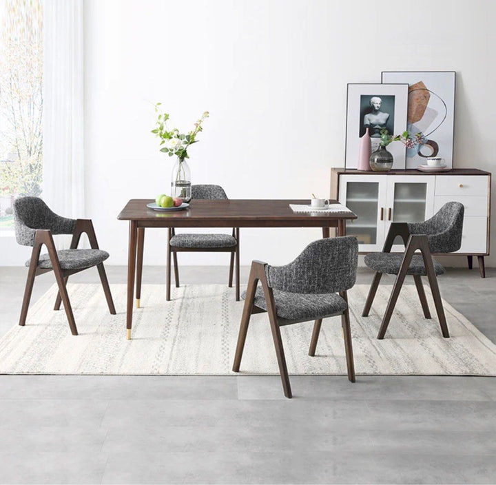 Solid Wood Backrest Dining Chairs