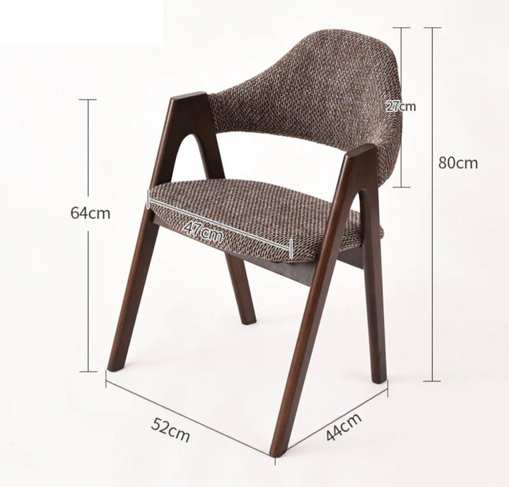 Solid Wood Backrest Dining Chairs