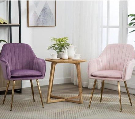 Modern Victorian Upholstered Velvet Dining Chair