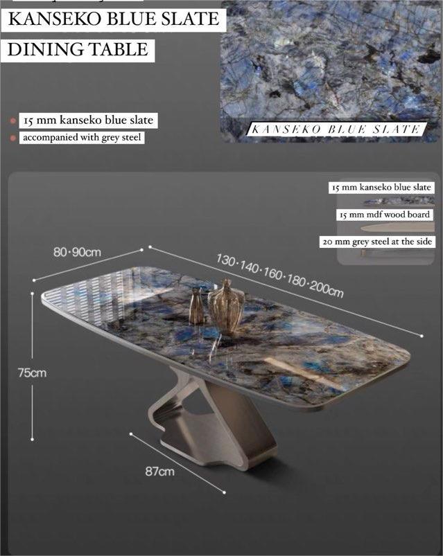 Luxury Slate Dining Table