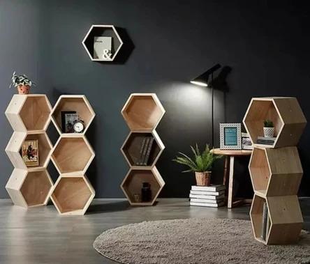 Honeycomb Wall Display Shelf