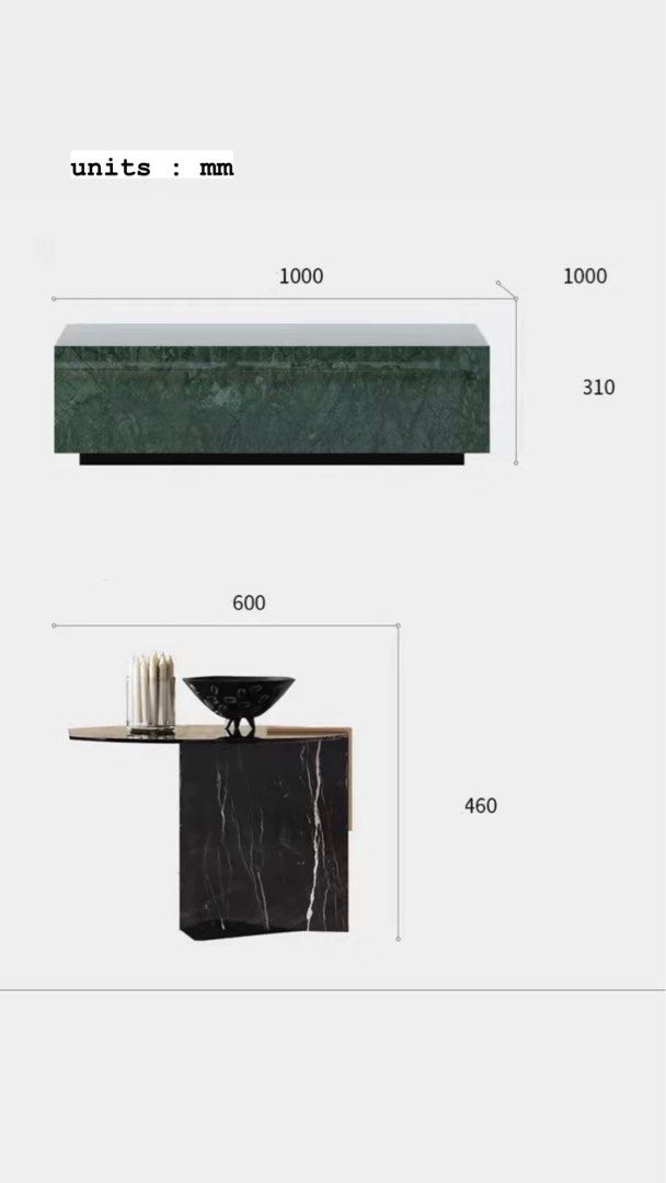 JA’DORE Luxurious Marble Coffee Table