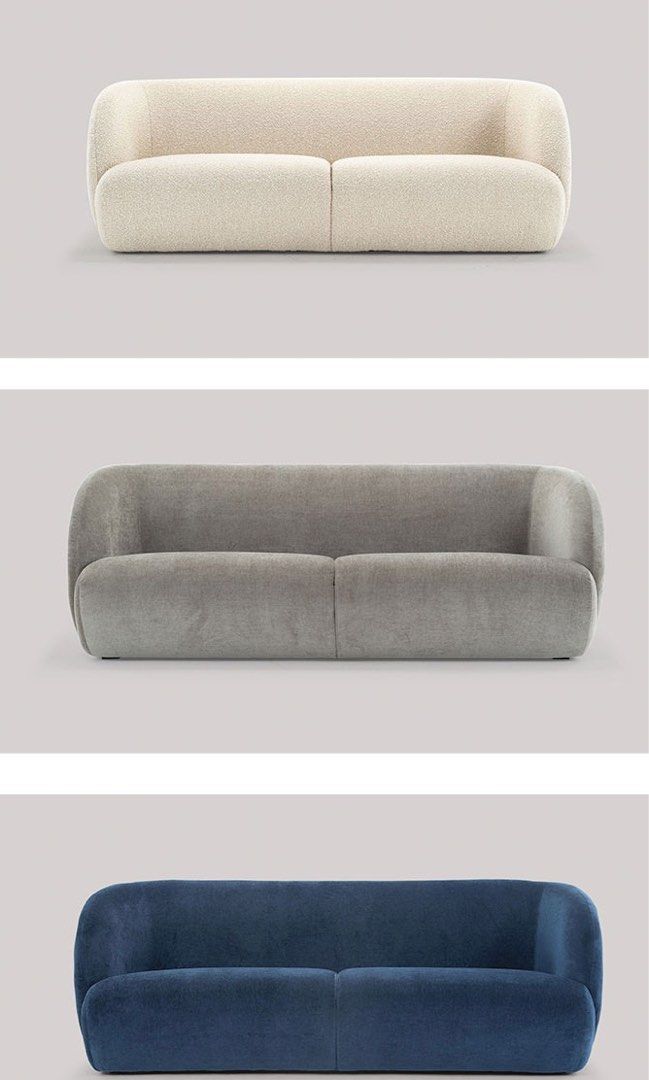Modern Boucle Sofa