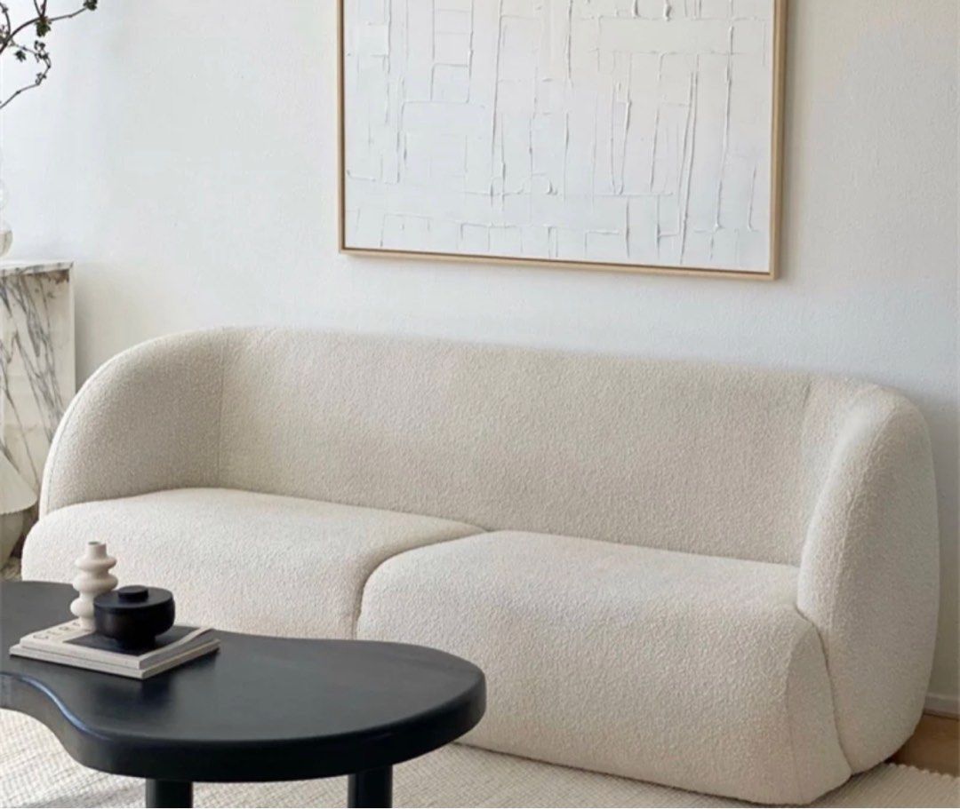 Modern Boucle Sofa