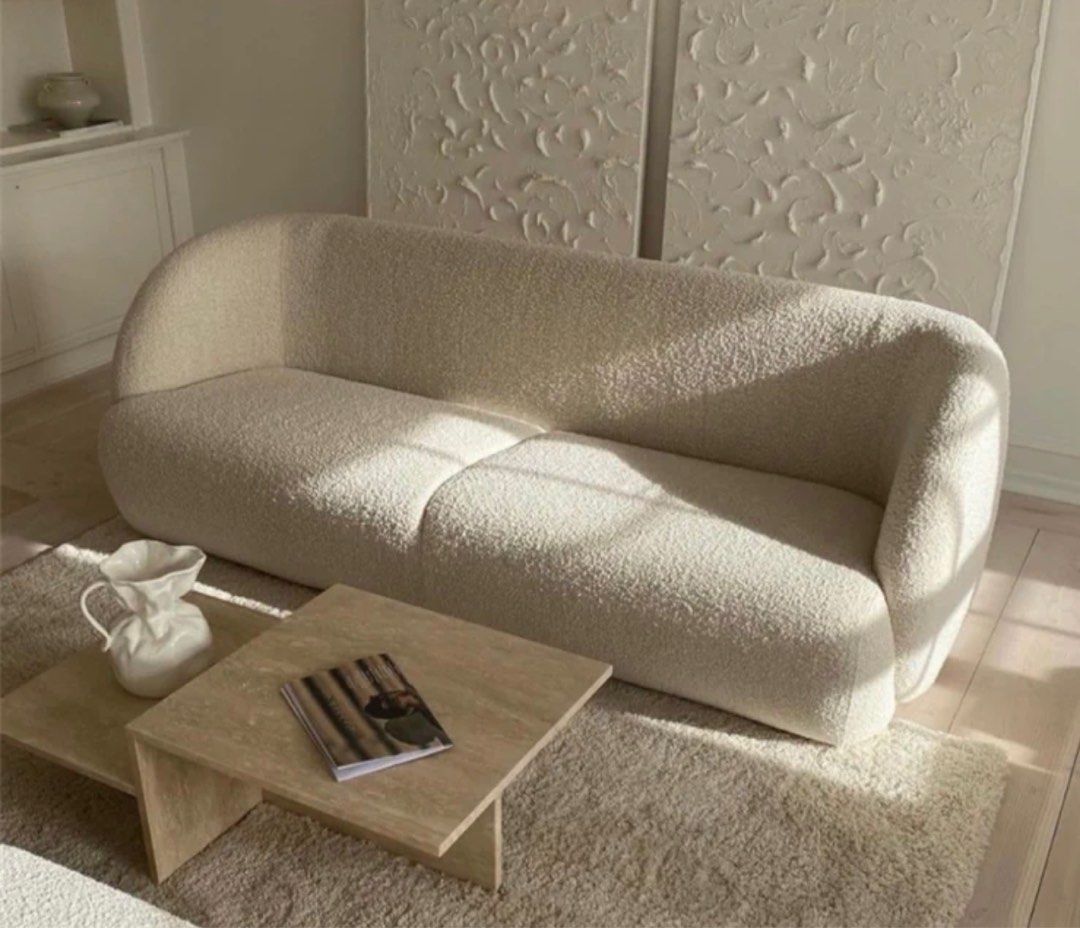 Modern Boucle Sofa