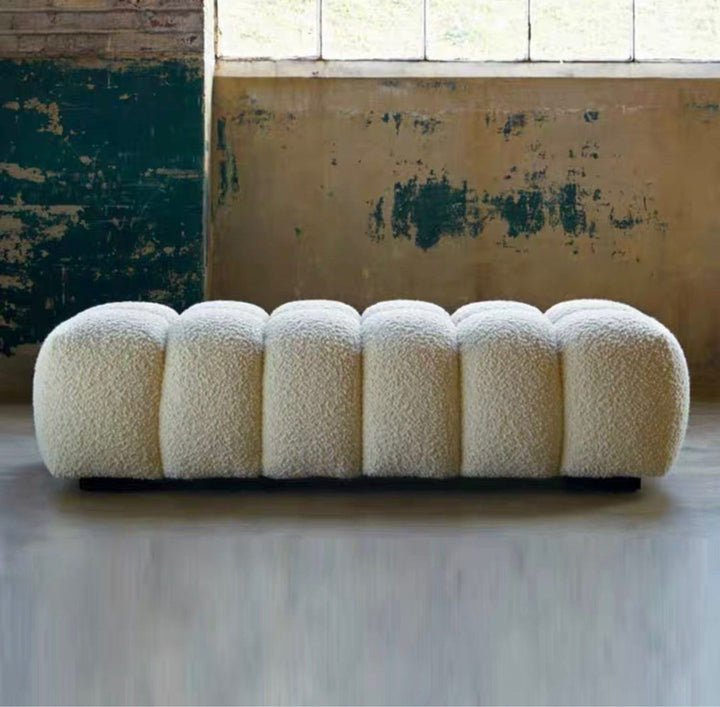 Modern Boucle Bench