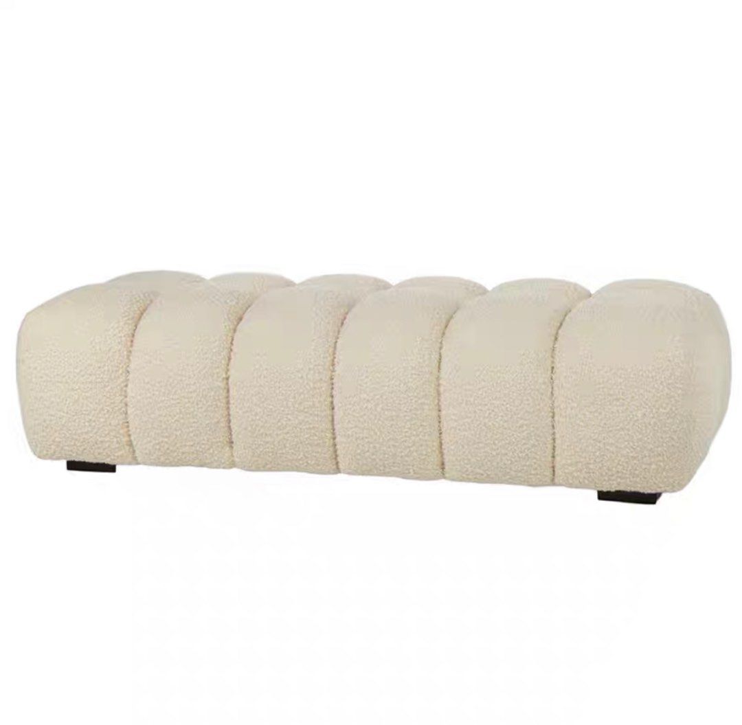Modern Boucle Bench