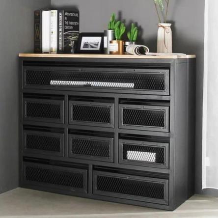 JUNIPER Modern Industrial Metal Sideboard Buffet