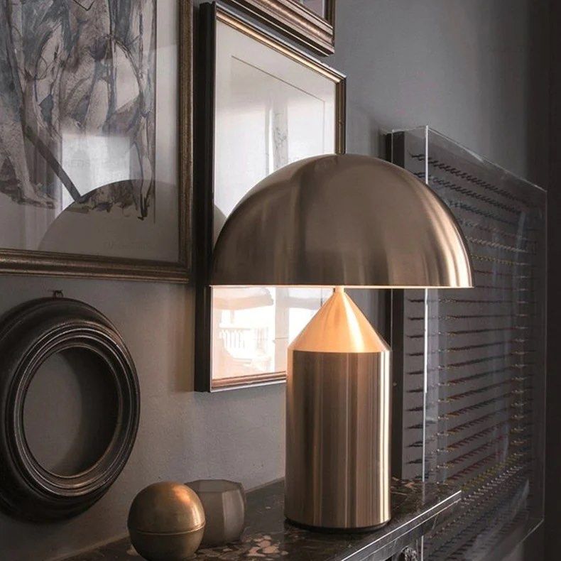 Metal Mushroom Table Lamp