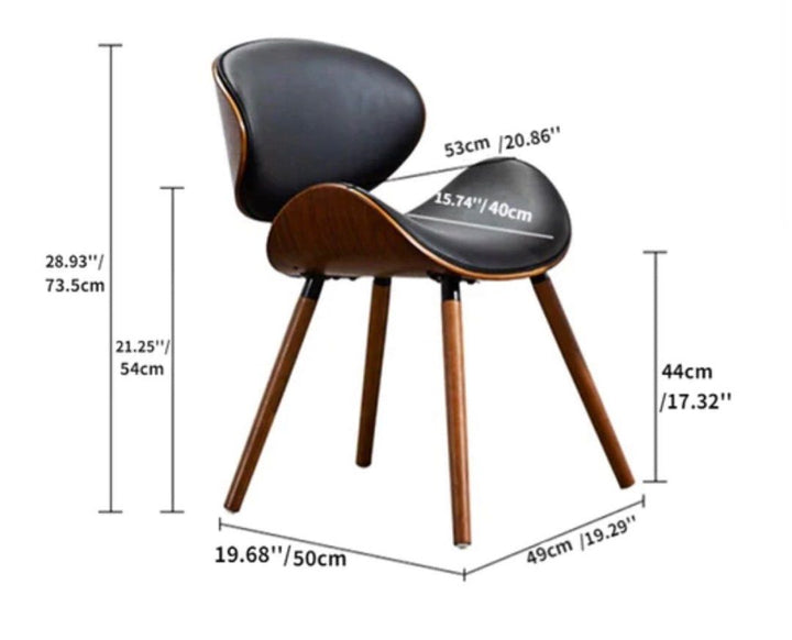 Dining Chair With Leather Cushion
