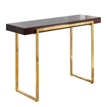 Modern Classic Chrome Gold Hallway Console Table