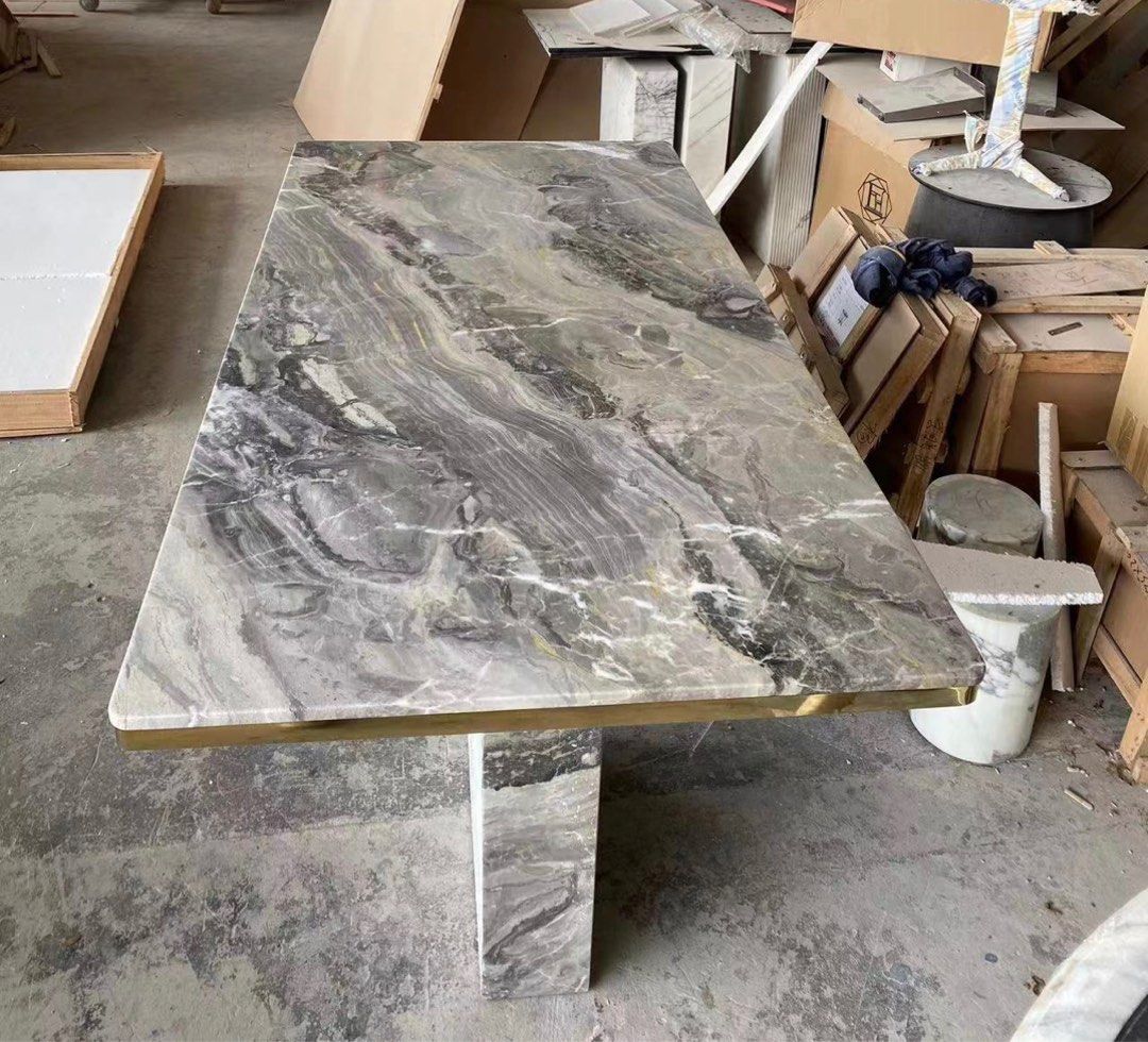 Modern Natural Marble Dining Table