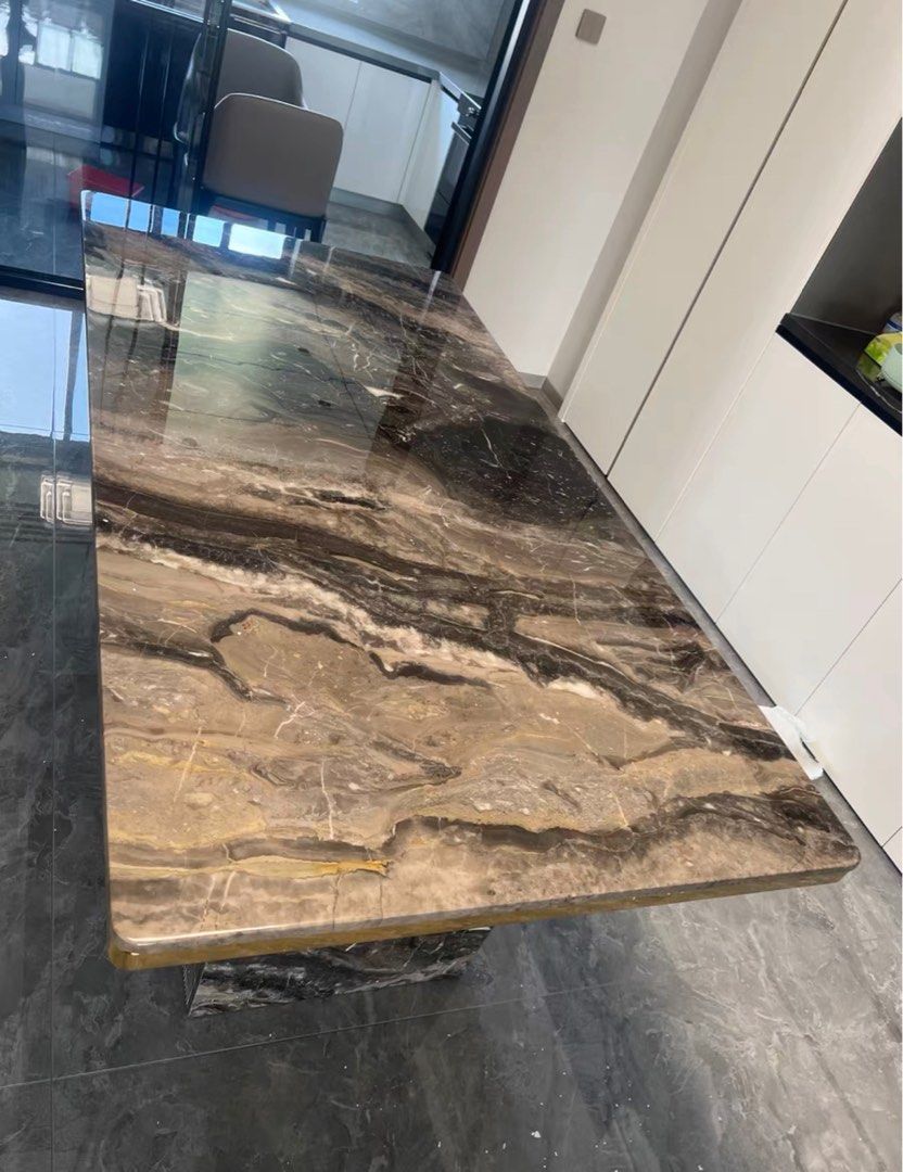 Modern Natural Marble Dining Table
