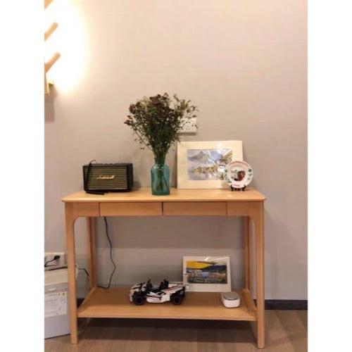 Wooden Console Table with Drawers Sofa Table