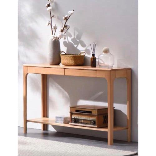 Wooden Console Table with Drawers Sofa Table