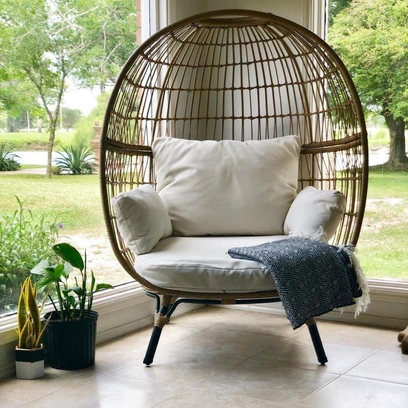 Wicker Rattan Egg Chair