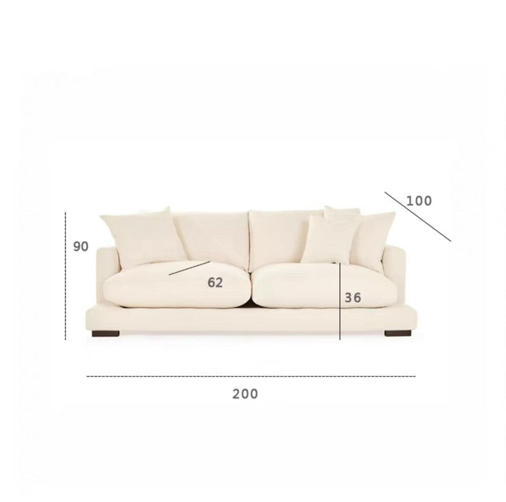 Luxe 2 Piece Upholstered Chaise Sectional Sofa