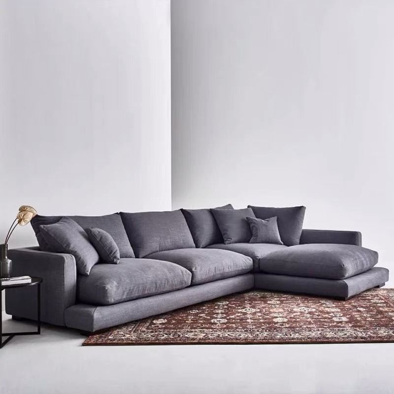 Luxe 2 Piece Upholstered Chaise Sectional Sofa