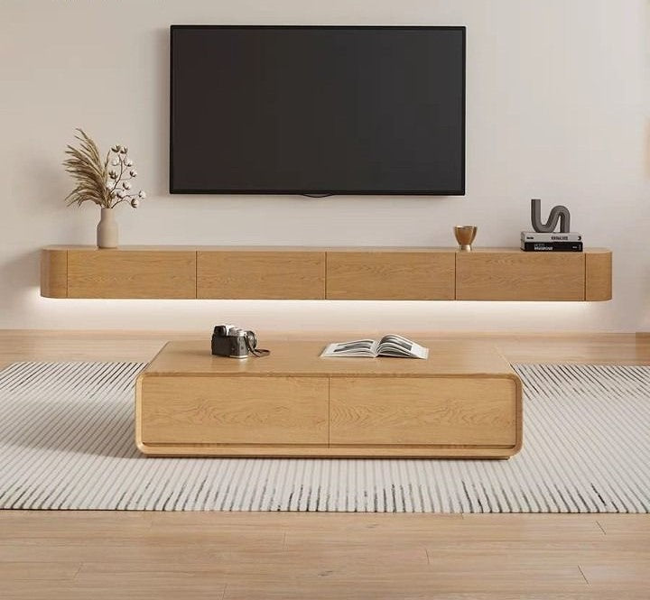 Modern Solid Wood TV Console