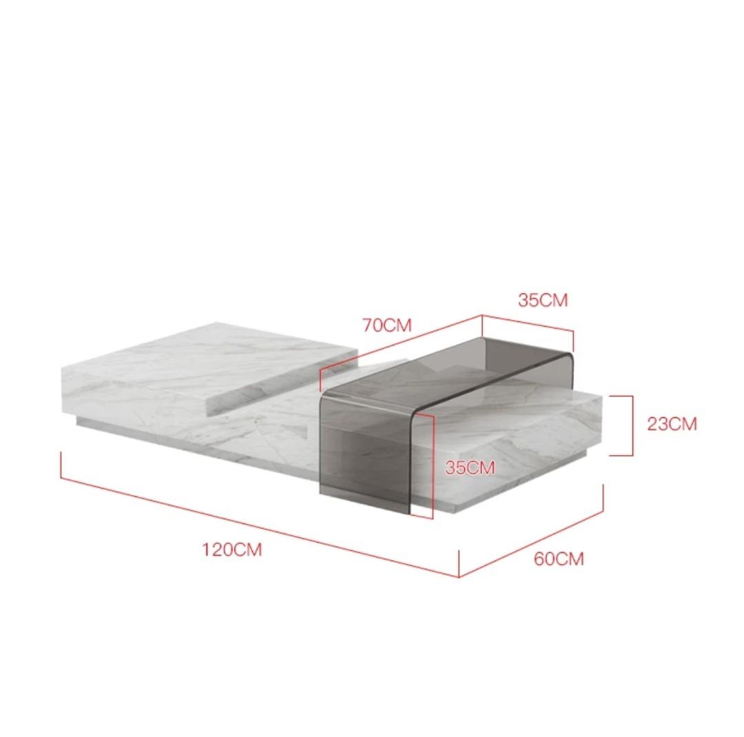 Marble Contemporary Coffee Table