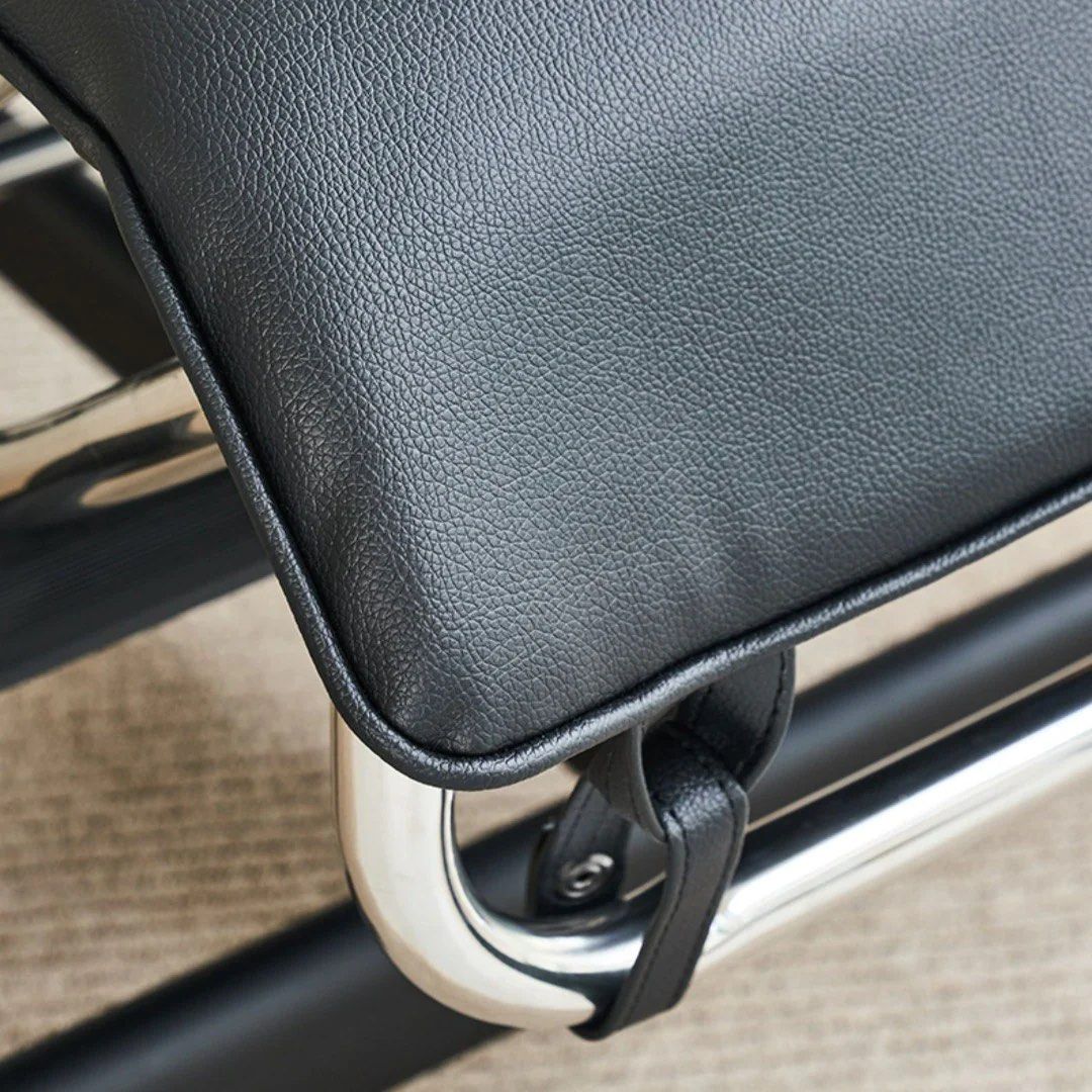 Charles Leather Chaise Lounge