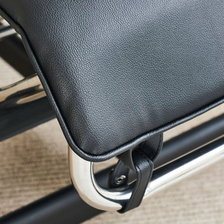 Charles Leather Chaise Lounge