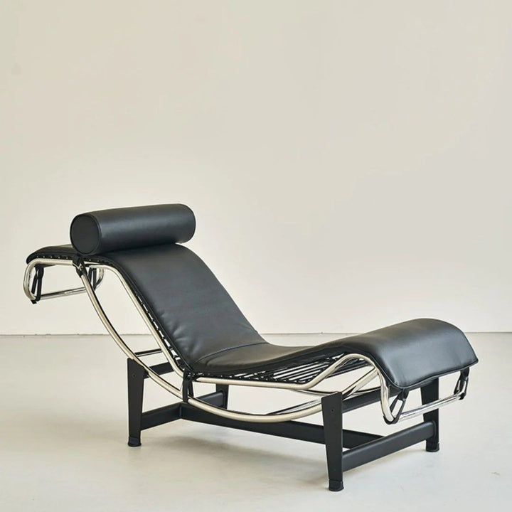 Charles Leather Chaise Lounge