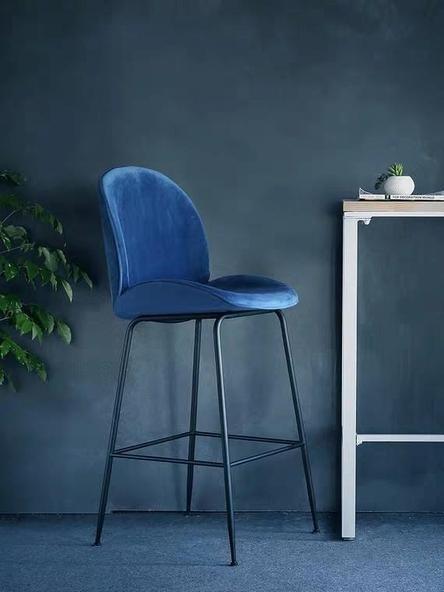 Velvet Beetle Tall Bar Stool