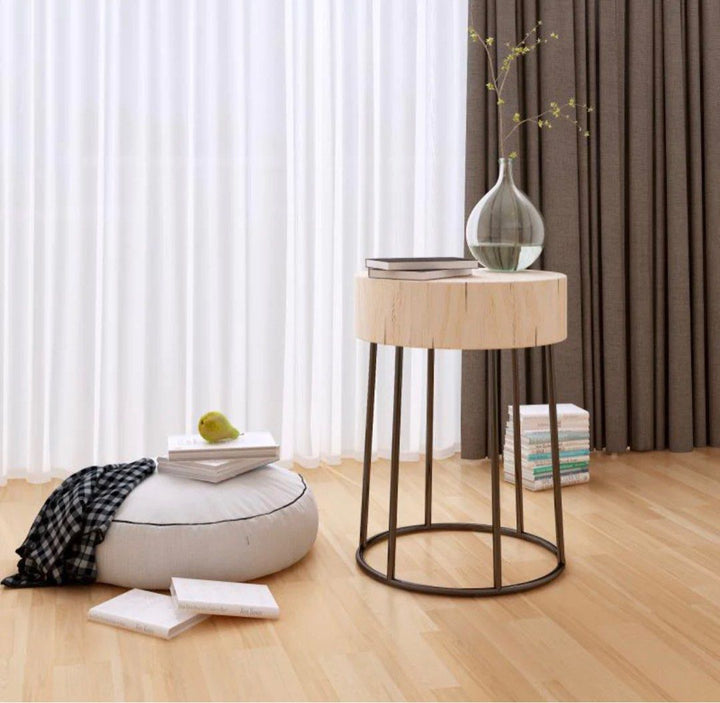 Versatile Round Nightstand