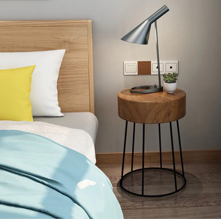 Versatile Round Nightstand