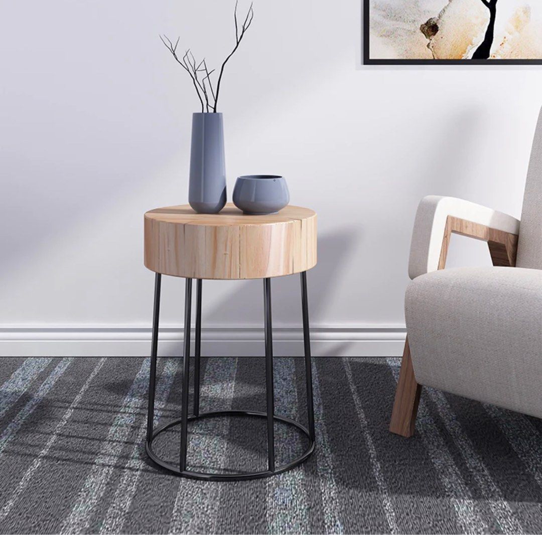 Versatile Round Nightstand