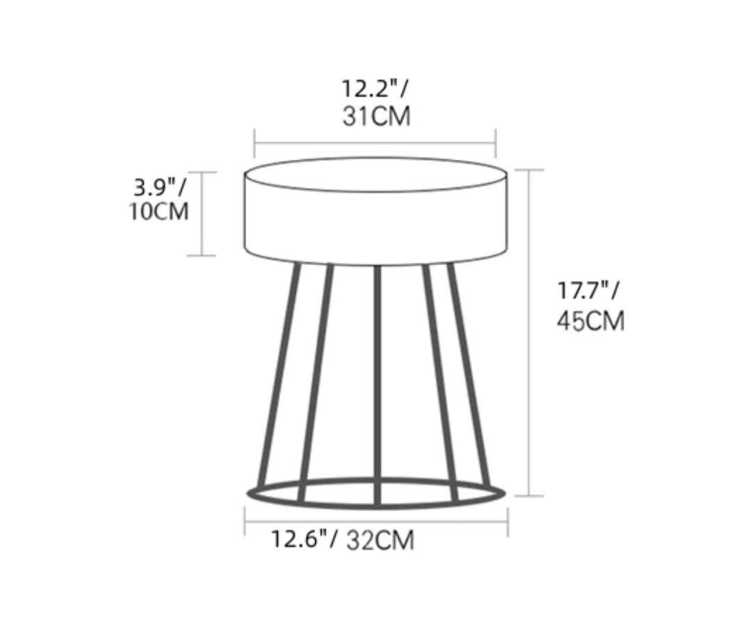 Versatile Round Nightstand