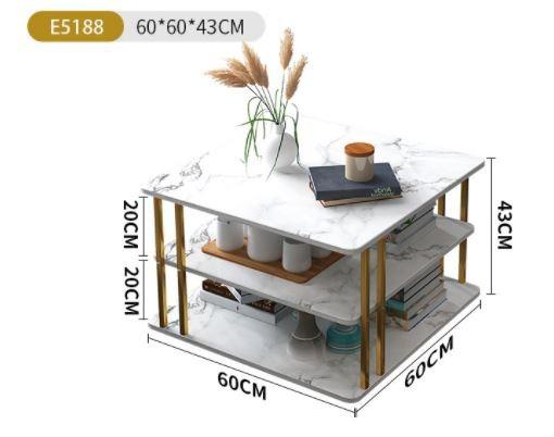 Modern Marble TV Console _ Three Tier TV Cabinet