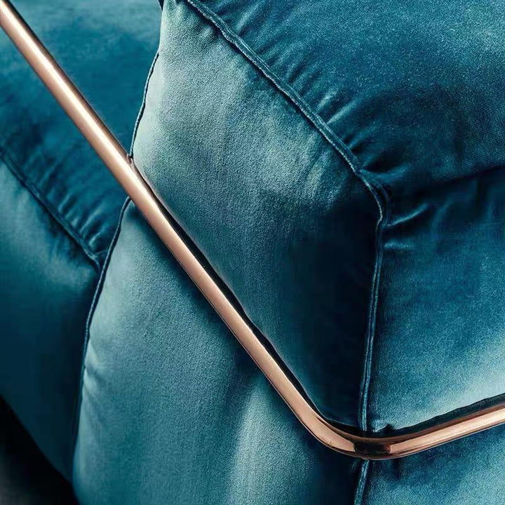 Wide Tufted Velvet Armchair